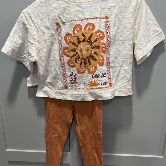 Next Direct Other - Next Sequin Sun Top and Leggings Set. Size 5 NWT